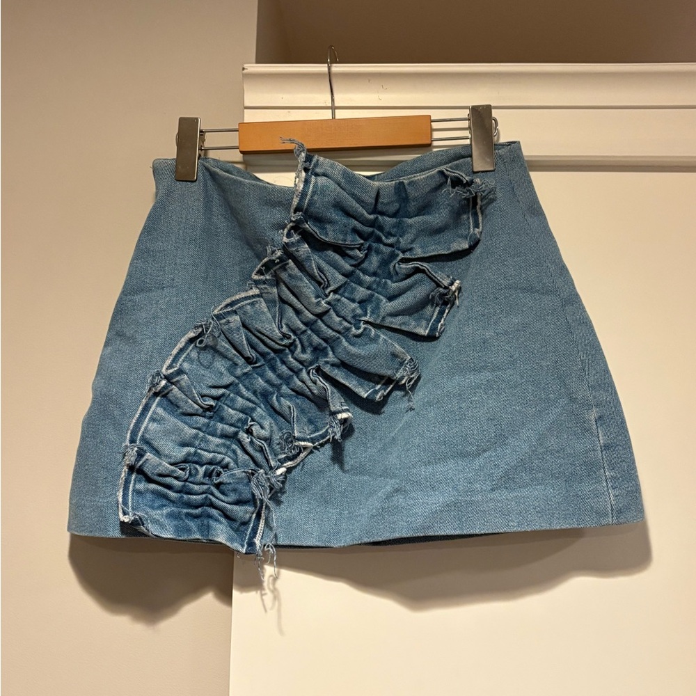 Zara Blue Denim Skirt